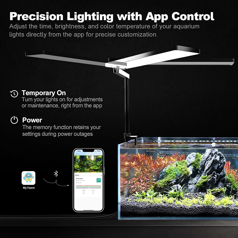 FZONE Solo Series Nano LED Aqu - огляд і ціна Plant Parent App