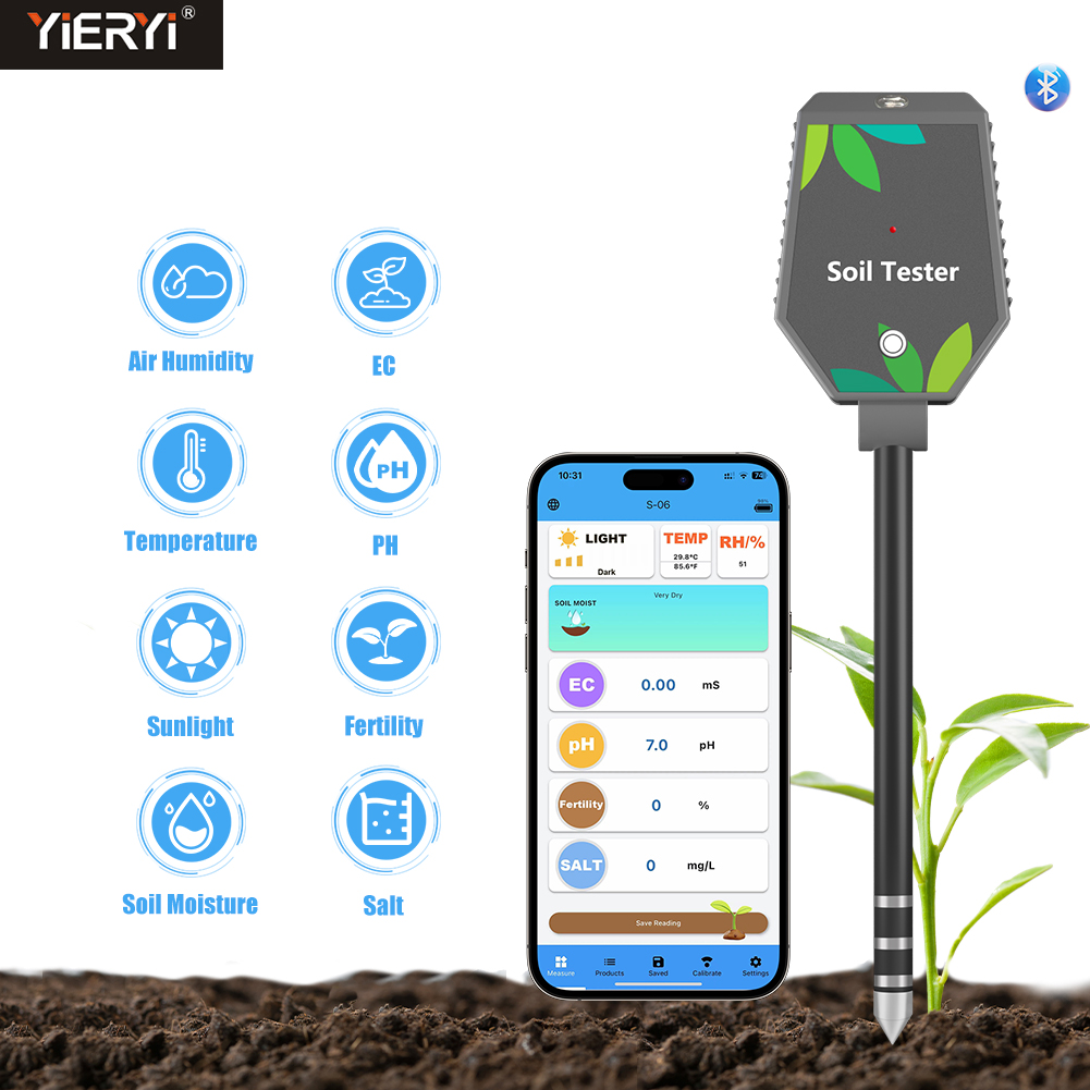 Yieryi 8-in-1 Smart Soil Teste - огляд і ціна Plant Parent App