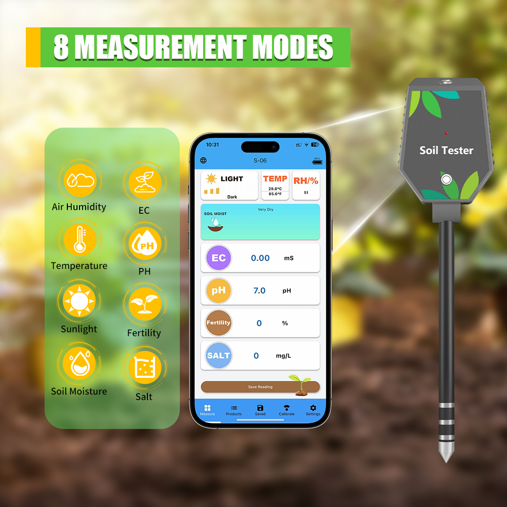 Yieryi 8-in-1 Smart Soil Teste - огляд і ціна Plant Parent App