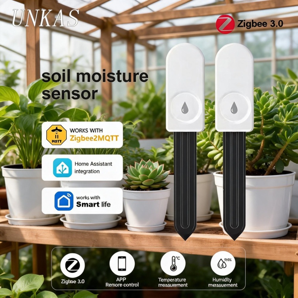ZigBee 3.0 Soil Monitor Sensor - огляд і ціна Plant Parent App