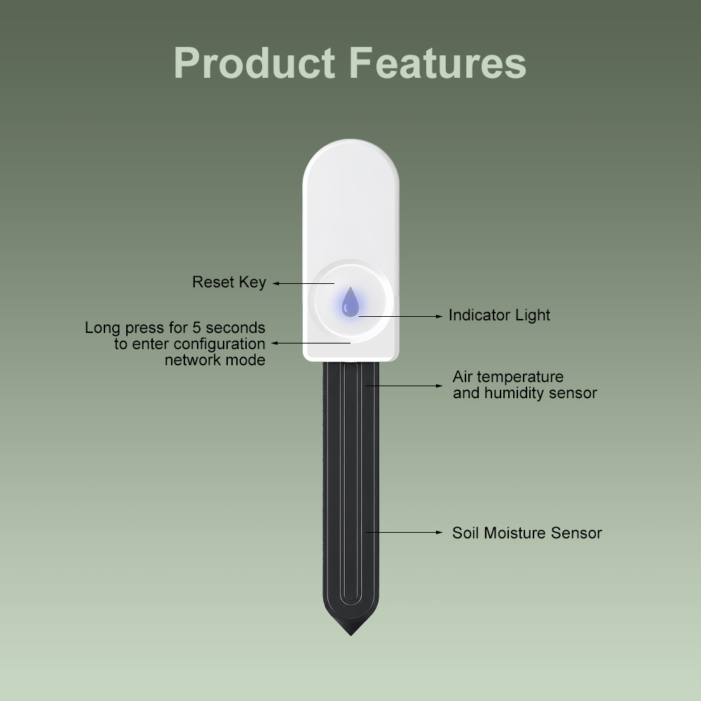 ZigBee 3.0 Soil Monitor Sensor - огляд і ціна Plant Parent App